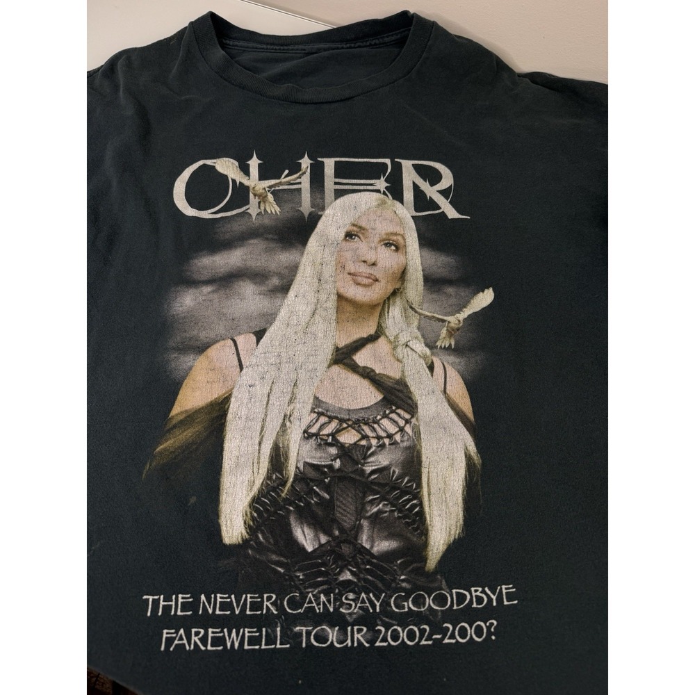 Vintage 2002 Cher The Never Can Say Goodbye Farewell Tour Size 3XL *Worn*